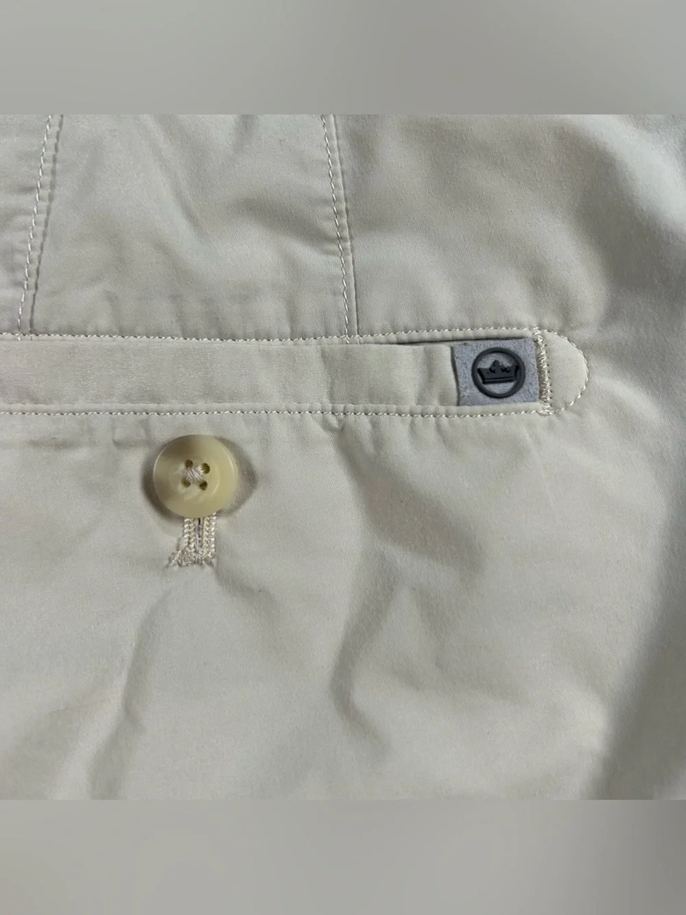 Peter Millar Featherweight Shorts Mens 38x9 Tan Active Golf Stretch Performance
